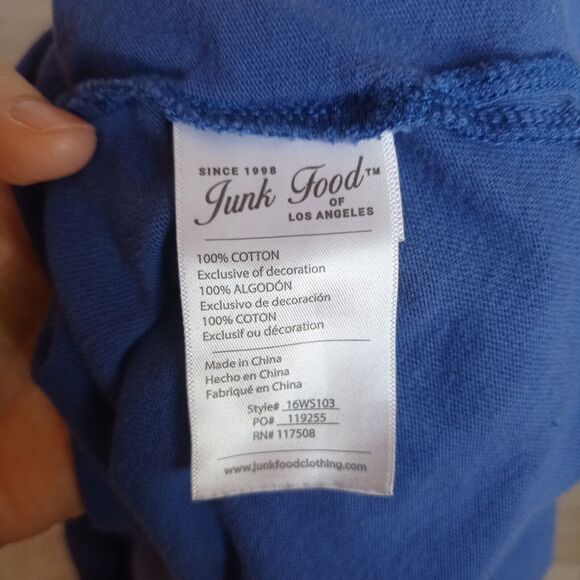 Junk Food Womens NFL New England Patriots Loose Fit V-Neck Shirt Size L - Picture 5 of 8